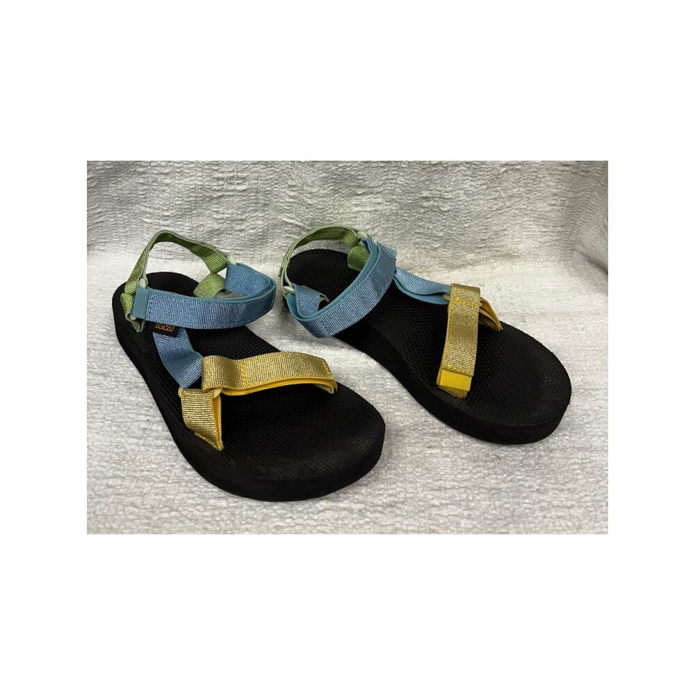 Teva Women's Blue Green Yellow Sandals Size 9 #55446